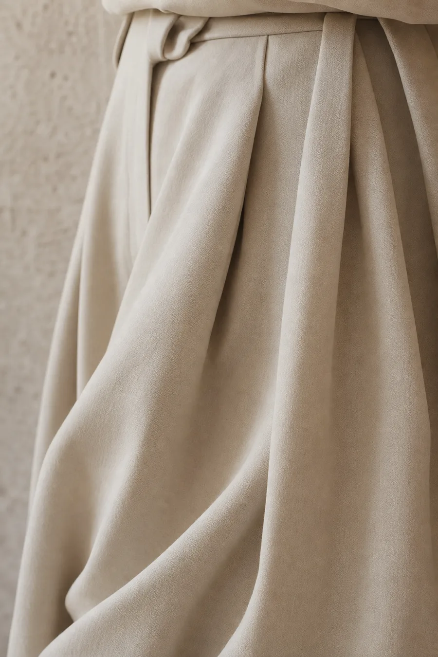 balloon trousers in soft drapery